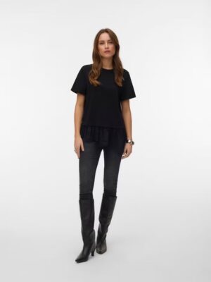 VMBRIT SS O-NECK LACE T-SHIRT JRS. - Billede 13