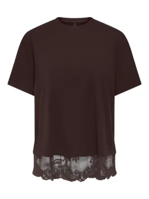 ONLVIVVI S/S LACE BOTTOM TOP JRS NOOS - Billede 4