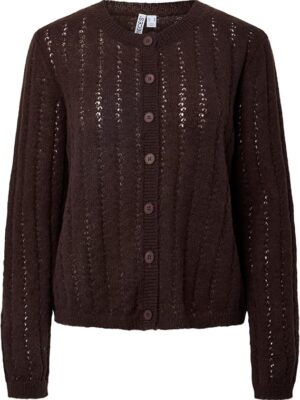 PCADA LS O-NECK KNIT CARDIGAN PWP. - Billede 2