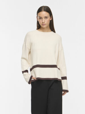 VIRIL O-NECK OVERSIZE L/S KNIT TOP- NOOS. - Billede 2
