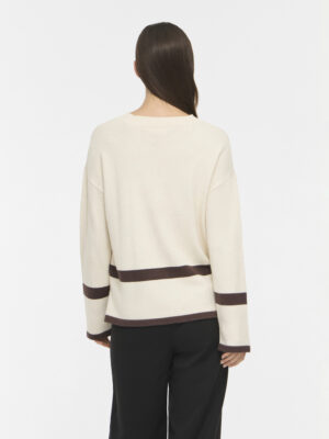 VIRIL O-NECK OVERSIZE L/S KNIT TOP- NOOS. - Billede 5