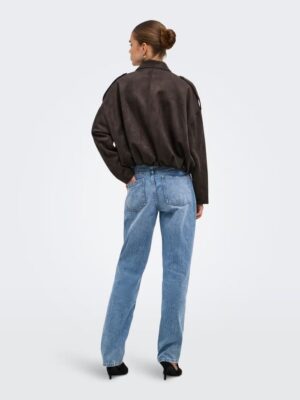 ONLMOON-STINA FAUX SUEDE BOMBER PNT NOOS. - Billede 5