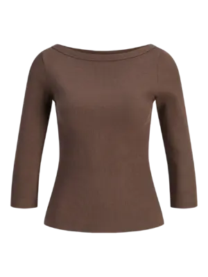 JXFIFI STR 3/4 BOATNECK TOP JRS NOOS. - Billede 12