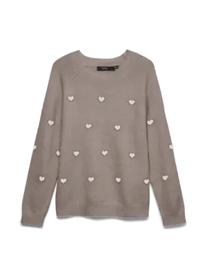 VMDOFFY INTARSIA LS O-NCK PULLOV GA NOOS - Billede 2