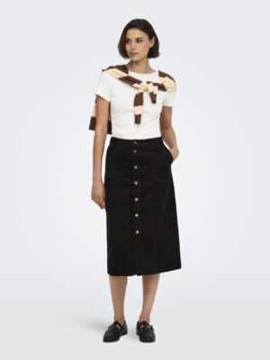 JDYSHIRAZ HW MIDI BUTTON SKIRT PNT - Billede 3