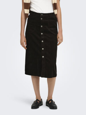 JDYSHIRAZ HW MIDI BUTTON SKIRT PNT - Billede 4