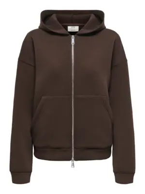 JDYSABRINA L/S SCUBA ZIP HOODIE JRS NOOS - Billede 3