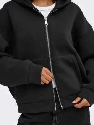 JDYSABRINA L/S SCUBA ZIP HOODIE JRS NOOS - Billede 10
