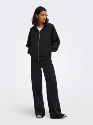 JDYSABRINA L/S SCUBA ZIP HOODIE JRS NOOS - Billede 9