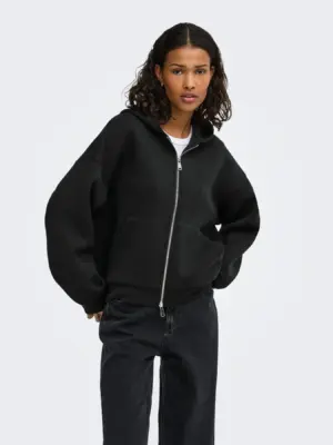 JDYSABRINA L/S SCUBA ZIP HOODIE JRS NOOS - Billede 7