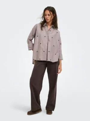 ONLNEW LINA GRACE STR EMB SHIRT WVN NOO.S. - Billede 4