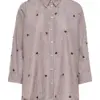 Coffee Bean STRIPE W. COFFEE BEAN HEART EMB