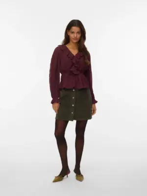 VMETTA HR SHORT CORD SKATER SKIRT NOOS. - Billede 18