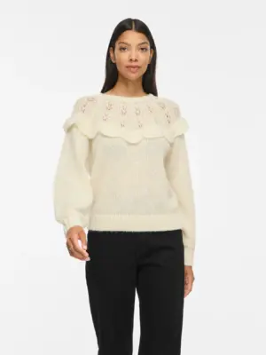 VIMOYANO O-NECK L/S KNIT TOP/BFS - Billede 4