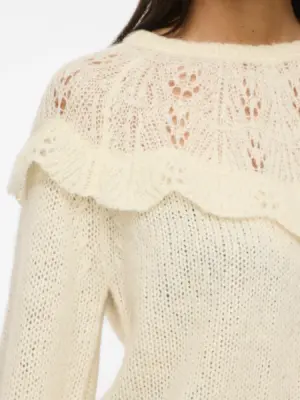 VIMOYANO O-NECK L/S KNIT TOP/BFS - Billede 3