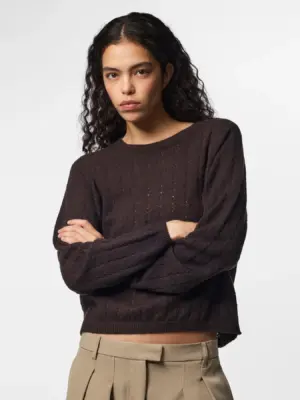 PCADA LS O-NECK KNIT PWP - Billede 2