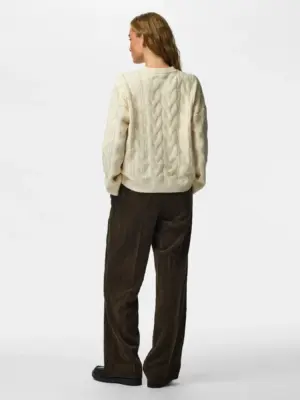 PCKATHY LS O-NECK CABLE KNIT NOOS BC. - Billede 6