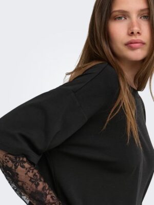 ONLTAHLIA L/S LACE TOP JRS. - Billede 2
