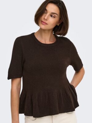 JDYBRILLIANT LIFE S/S ON PEPLUM PULL KNT. - Billede 8