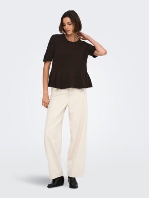 JDYBRILLIANT LIFE S/S ON PEPLUM PULL KNT. - Billede 11