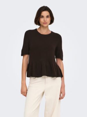 JDYBRILLIANT LIFE S/S ON PEPLUM PULL KNT. - Billede 10