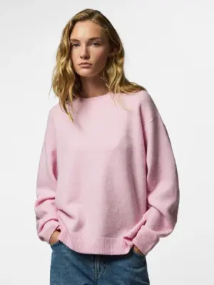 PCSALLY LS O-NECK KNIT NOOS BC - Billede 4