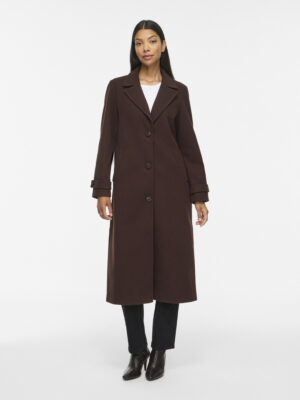 VIFEMKE L/S BUTTON LONG COAT - NOOS - Billede 3