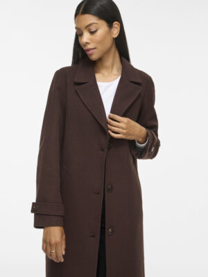 VIFEMKE L/S BUTTON LONG COAT - NOOS - Billede 2