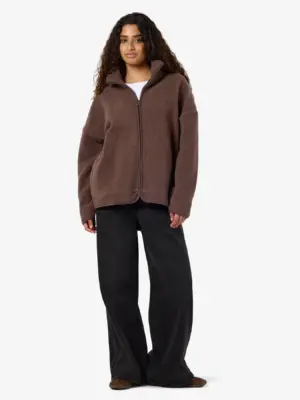 NMCOZY L/S ZIP SWEATER JRS NOOS - Billede 3