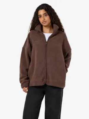 NMCOZY L/S ZIP SWEATER JRS NOOS - Billede 2