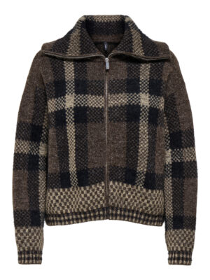 ONLMAROON LS ZIP COLLAR CARDIGAN KNT - Billede 2