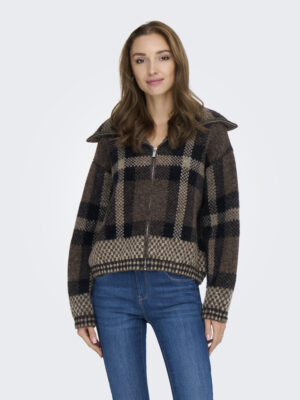 ONLMAROON LS ZIP COLLAR CARDIGAN KNT - Billede 5
