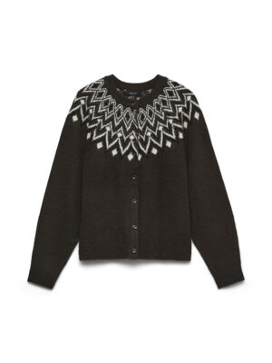 VMKARLA LS O-NECK BUTTON CARDIGAN BOO - Billede 2