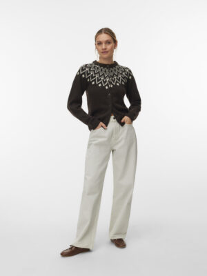 VMKARLA LS O-NECK BUTTON CARDIGAN BOO - Billede 3