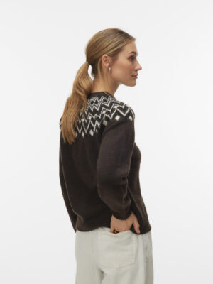 VMKARLA LS O-NECK BUTTON CARDIGAN BOO - Billede 5
