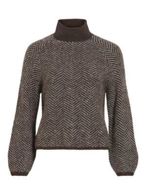VILORY HIGH NECK L/S KNIT TOP - NOOS - Billede 2