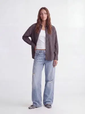 JXJAMIE LS RELAXED POPLIN SHIRT WVN NOOS - Billede 6