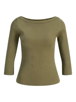 JXFIFI STR 3/4 BOATNECK TOP JRS NOOS. - Billede 15
