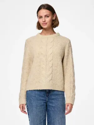 PCNINA LS O-NECK KNIT NOOS BC - Billede 3