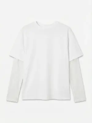 VMCUBE LS O-NECK LACE TOP JRS LCS - Billede 2