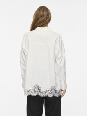 VIASHLEY L/S OVERSIZED LACE SHIRT - Billede 2