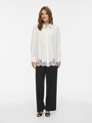 VIASHLEY L/S OVERSIZED LACE SHIRT - Billede 5