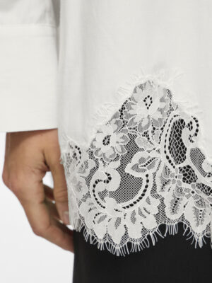 VIASHLEY L/S OVERSIZED LACE SHIRT - Billede 3