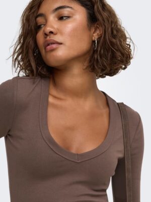 ONLRILEY L/S V NECK TOP CS JRS. - Billede 3