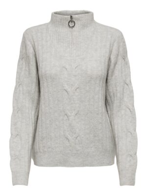 JDYANDREA L/S ZIP CABLE PULLOVER KNIT - Billede 2