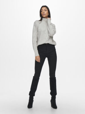 JDYANDREA L/S ZIP CABLE PULLOVER KNIT - Billede 5