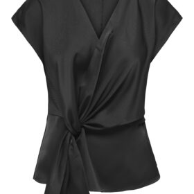 ONLDUNE S/L WRAP KNOT TOP WVN 204909