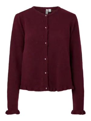 PCAMOS LS O-NECK KNIT CARDIGAN PWP BC - Billede 3