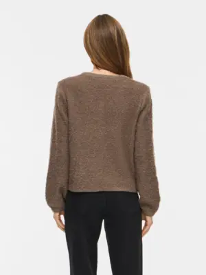 VIPIGGA O-NECK L/S KNIT JACKET NOOS - Billede 2