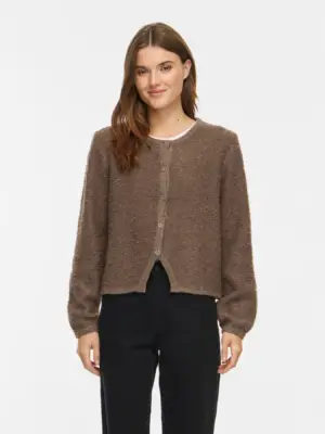 VIPIGGA O-NECK L/S KNIT JACKET NOOS - Billede 5